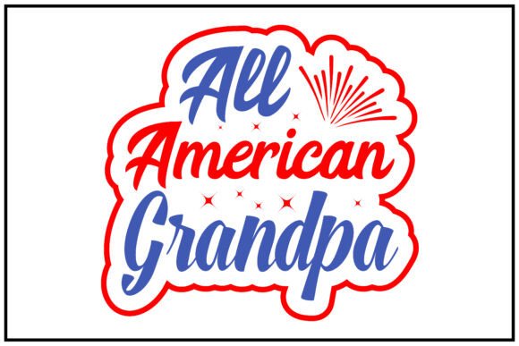 All American Grandpa Svg T Shirt