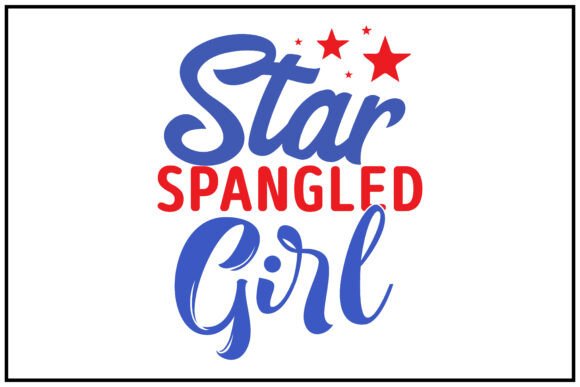Star Spangled Girl Svg T Shirt